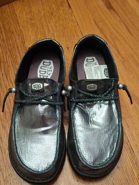 Hey Dude Iridescent Metallic Slip-On Shoes